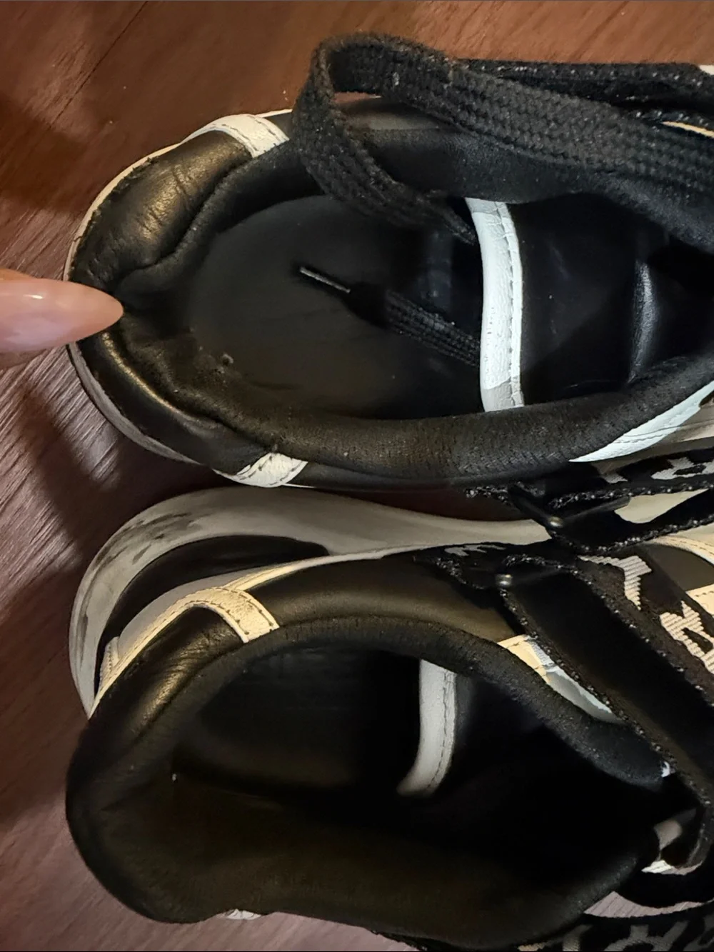 Burberry Sneakers Black and White Logo Strap Sneakers